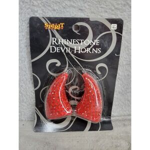 Spirit Halloween Red Rhinestone Devil Horns Costume Accessory Ages 14+